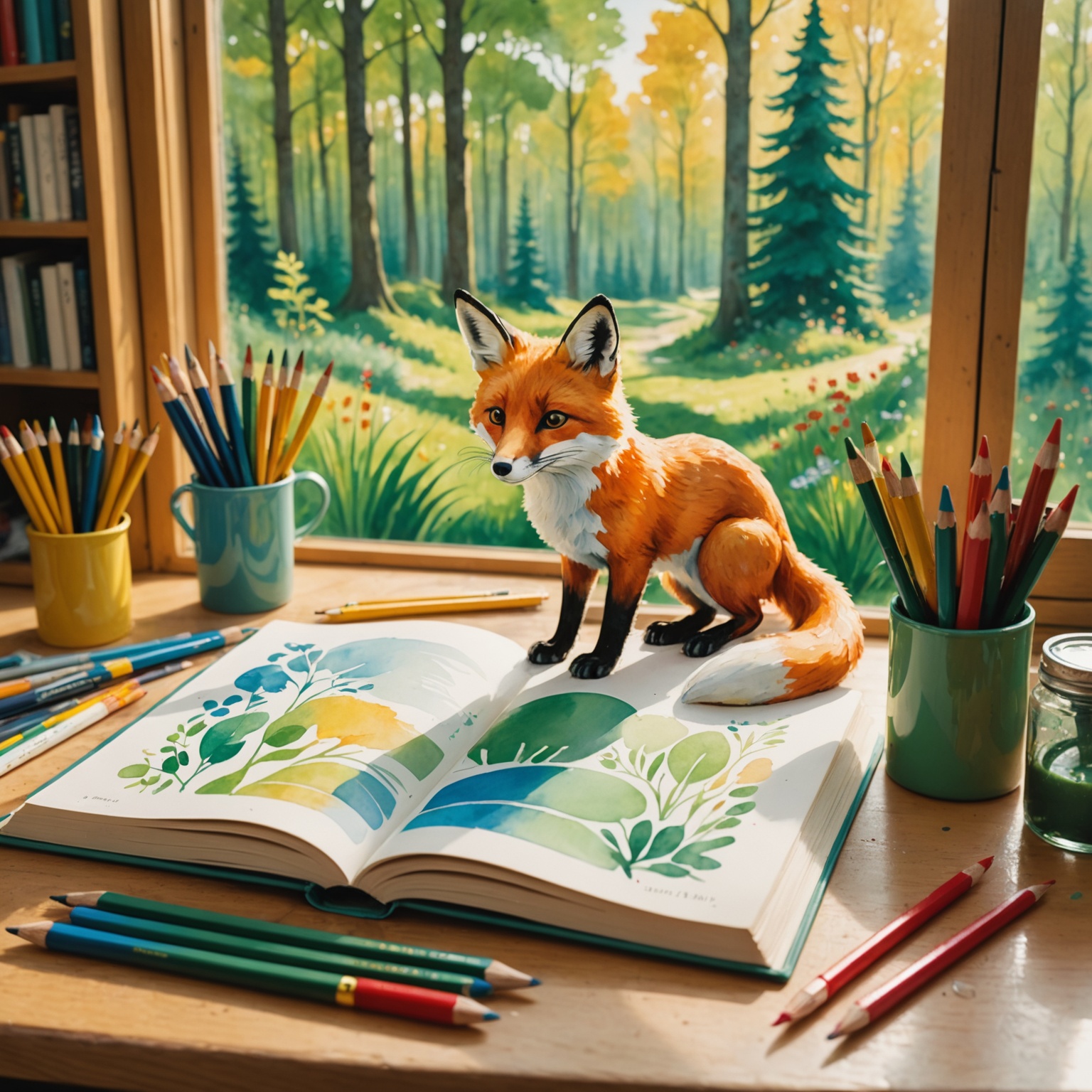 Иллюстрация для детской книги: форма и цвет