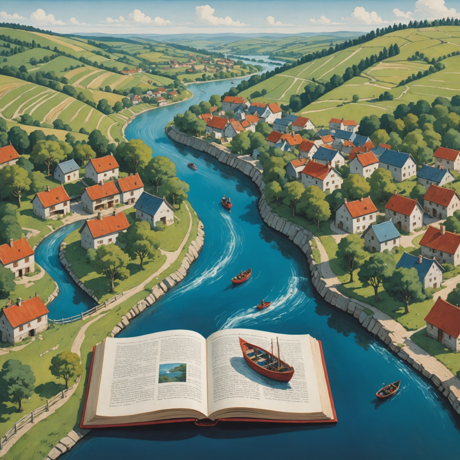 Книжная иллюстрация: композиция разворота